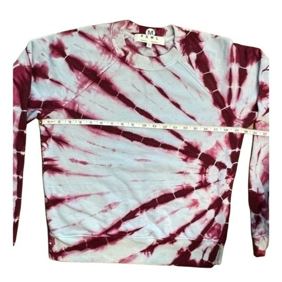 WOMENS PROENZA SCHOULER WHITE LABEL CREWNECK SWEATSHIRT BLUE & BURGUNDY … - Picture 10 of 12